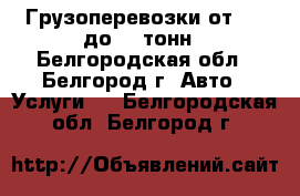 Грузоперевозки от 1.5 до 20 тонн - Белгородская обл., Белгород г. Авто » Услуги   . Белгородская обл.,Белгород г.